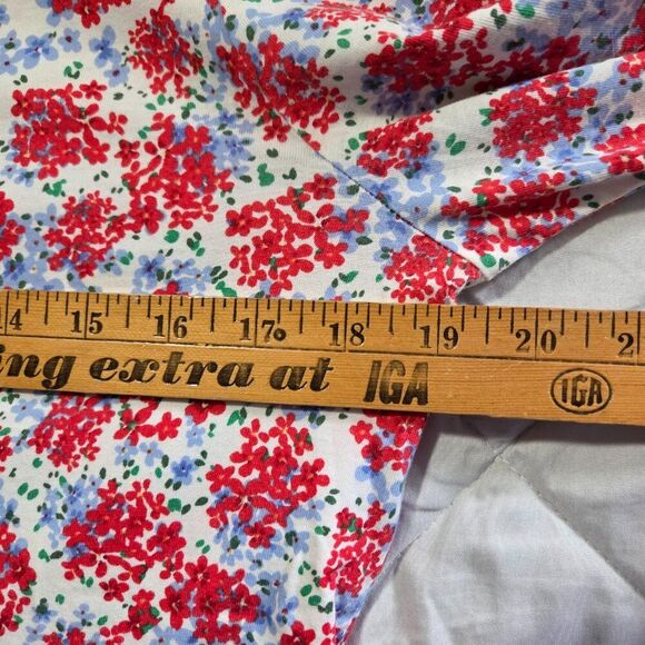 NWOT TALBOTS FLORAL SCALLOPED NECK SUPER SOFT PIMA COTTON TEE SIZE M - Picture 14 of 15